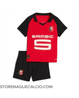Stade Rennais Maglia Gara Casa Repliche 2025-26 Bambino Maniche Corte Stade Rennais Maglia Gara Casa Repliche 2025-26 Bambino Maniche Corte